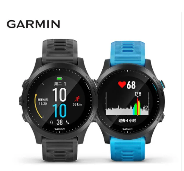 Гармин Форераннер 945 GPS беговые/триатлонные умные часы с монитором сердечного ритма, фитнес, водонепроницаемость 5АТМ, спортивные часы для плавания.