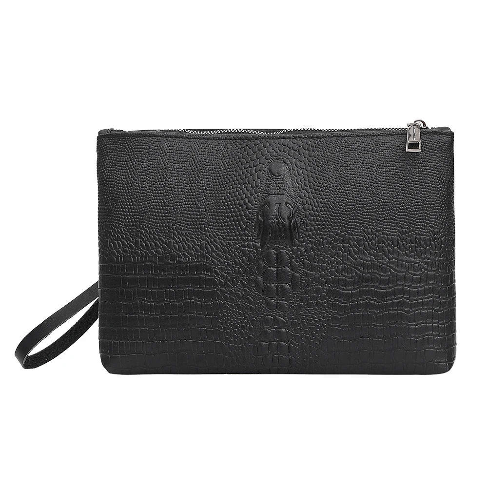 

2020 New Men Wallet Long Zipper Hand Bag PU Leather Tide Mobile Phone Bag Business High-End Clutch Bag