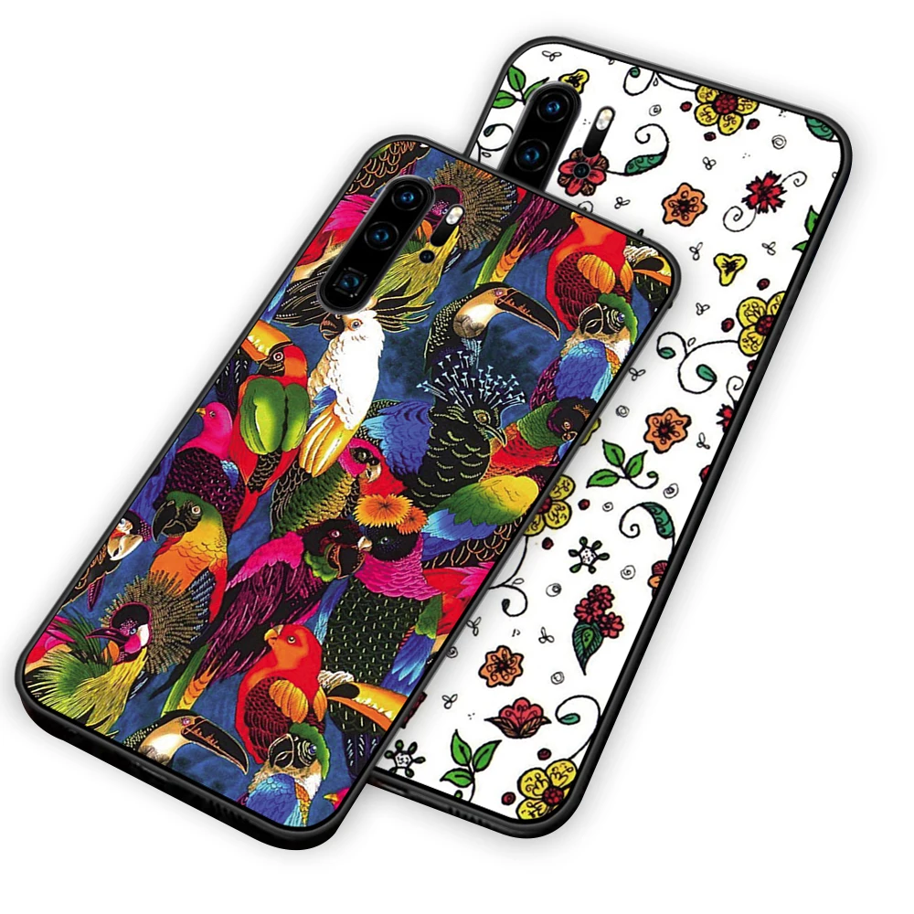 Девчачьи обои черные ТПУ чехлы накладки для Huawei P40 P30 P20 P10 Mate 10 20 30 Pro Lite - купить по