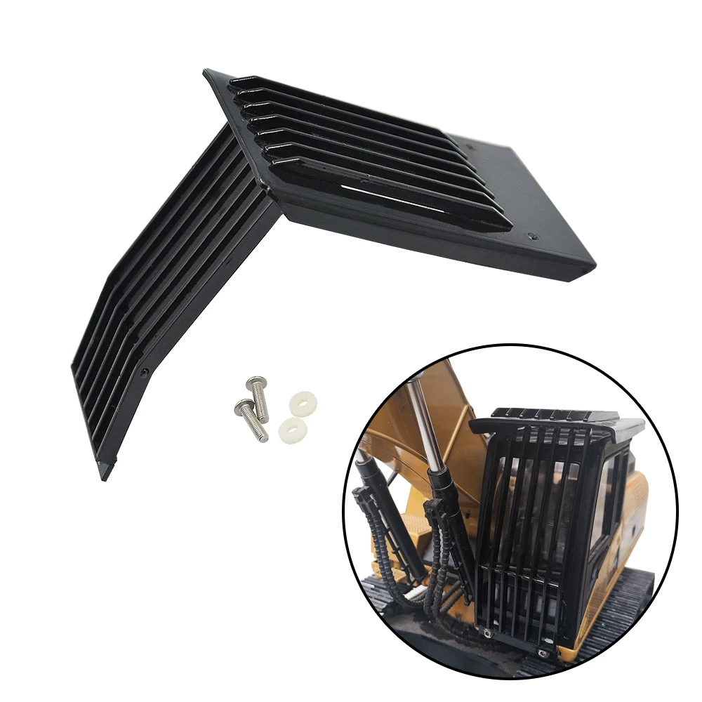 Upgrade Huina 1550 1580 Cab Protective Metal Cover For 1/14 RC Excavator Truck Loader Parts | Игрушки и хобби