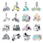 Шармы-подвески для автомобиля и мотоцикла из серебра 100% пробы