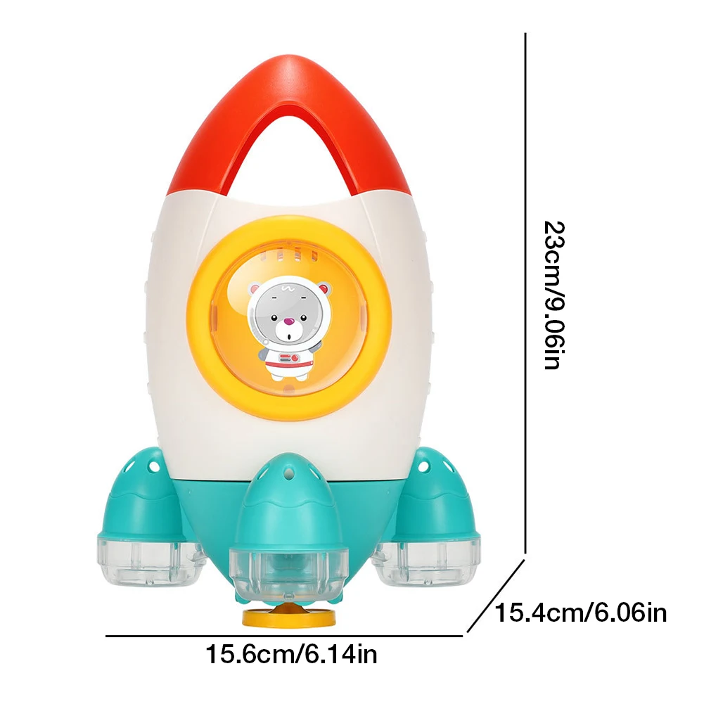 

Baby Plastic Bathing Toys Cartoon Clockwork Rocket Children Water Play Toys Bathroom Water Playing Toys Beach Toys For Kids Gift