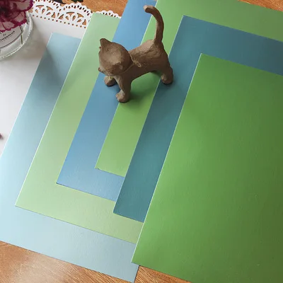 А4 зеленые градиентные алюминированные бумажные карточки вечерние подарочные