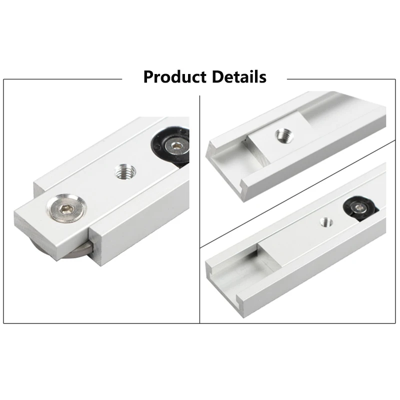 Один набор алюминиевый сплав Т треки слот для колец дорожки и штанги слайдер стол