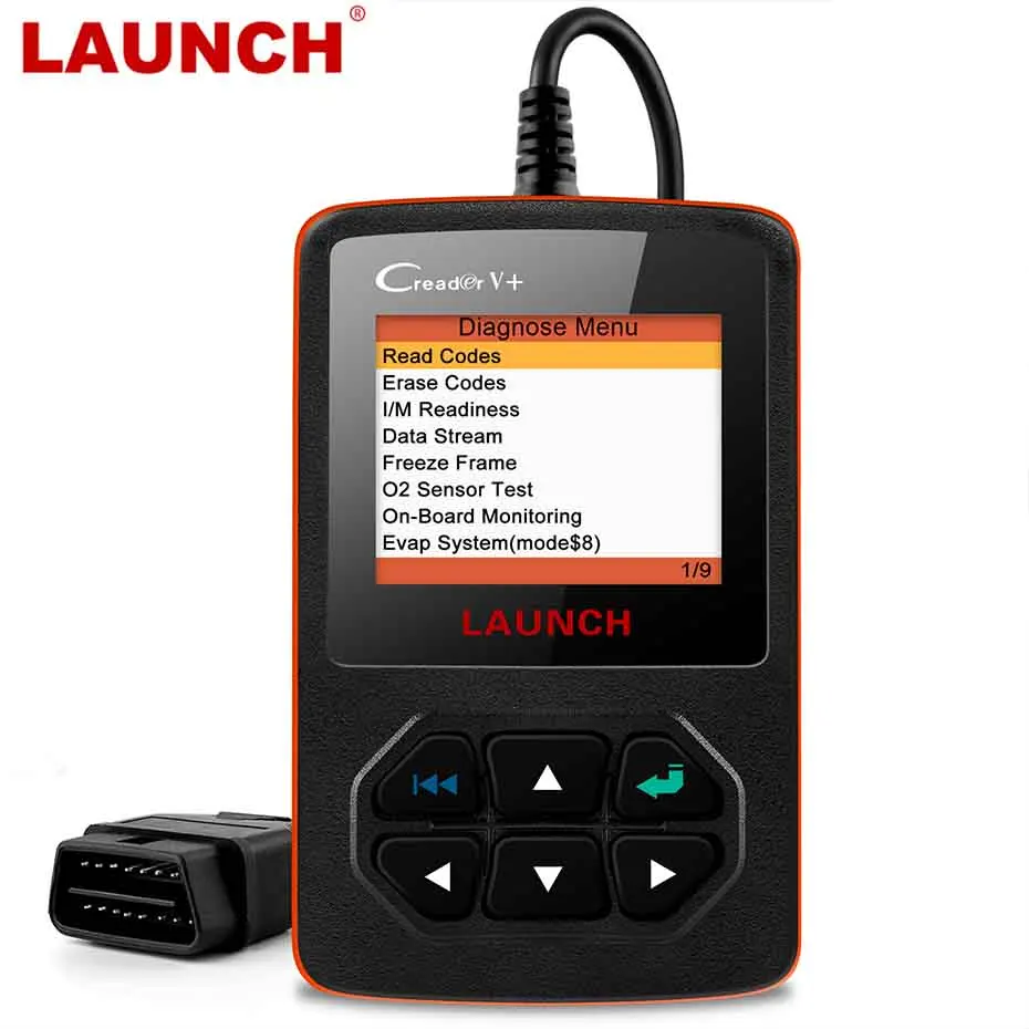 Диагностический сканер Launch Creader V + OBD2 считыватель кодов двигателя с многоязычной