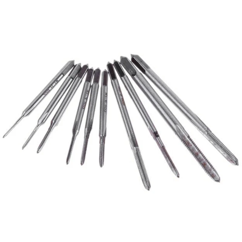 

11Pcs/Lot M1 M1.2 M1.4 M1.6 M1.7 M1.8 M2 M2.5 M3 M3.5 Mini Screw Tap Set Hand Tap Thread Wire Tapping Threading Taps Attack