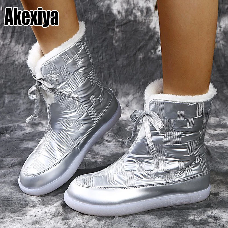 Кроссовки на платформе зимняя теплая обувь женские зимние ботинки новинка 2021