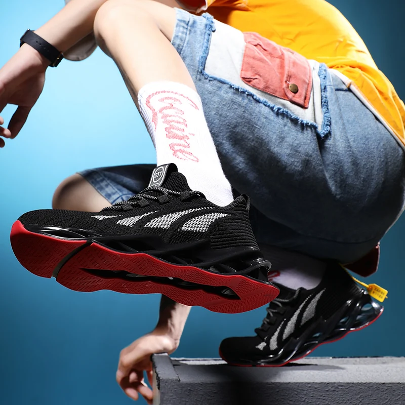 

Blade Men's Shoes New Four Seasons White Shoes Cushioning Casual Sports Shoes Personality Wild Autumn Warrior Travel Tide Shoes