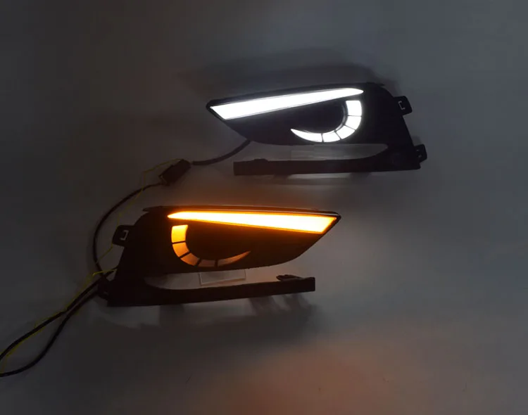 YUANEN 2 шт. DRL для Chevrolet Cruze дневные ходовые огни противотуманная фара крышка фары 12 в дневной сигнал для Chevy