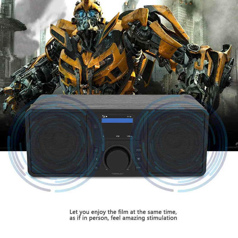 

Retro Radio Bass Speaker Stereo Multifunction Radio WR230S New Old Man Semiconductor Wireless Bluetooth wifi Network fm