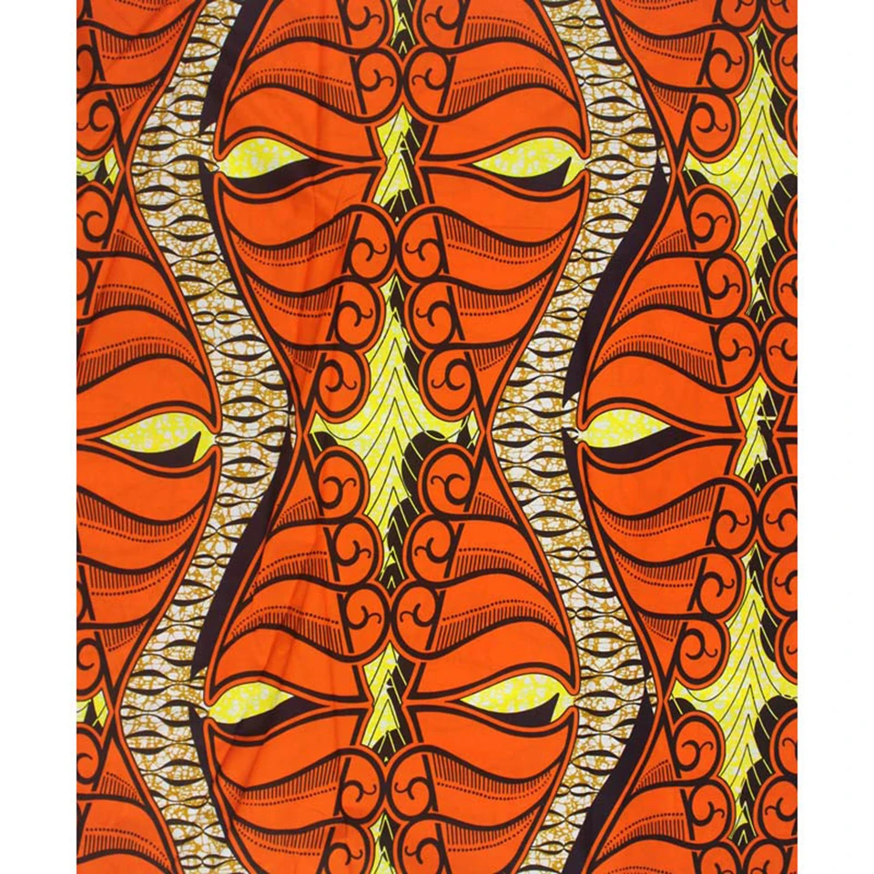 

Latest African Fabric Ankara Wax Textile/Kitenge/Pagnes for African dress 100% Cotton 6 yards YBGSW-135
