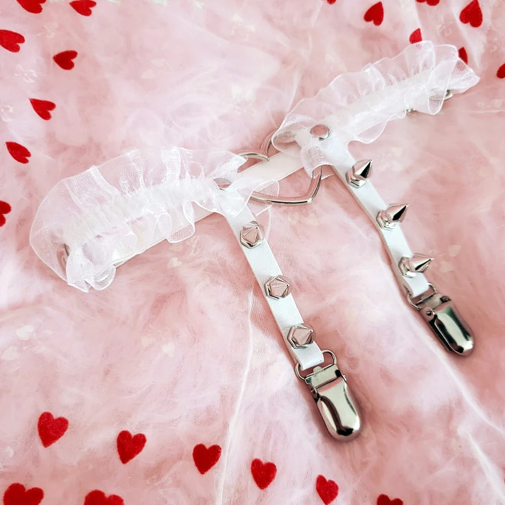 1 шт. панк подвязка женские ремни в стиле ретро с заклепками кружевные красочные