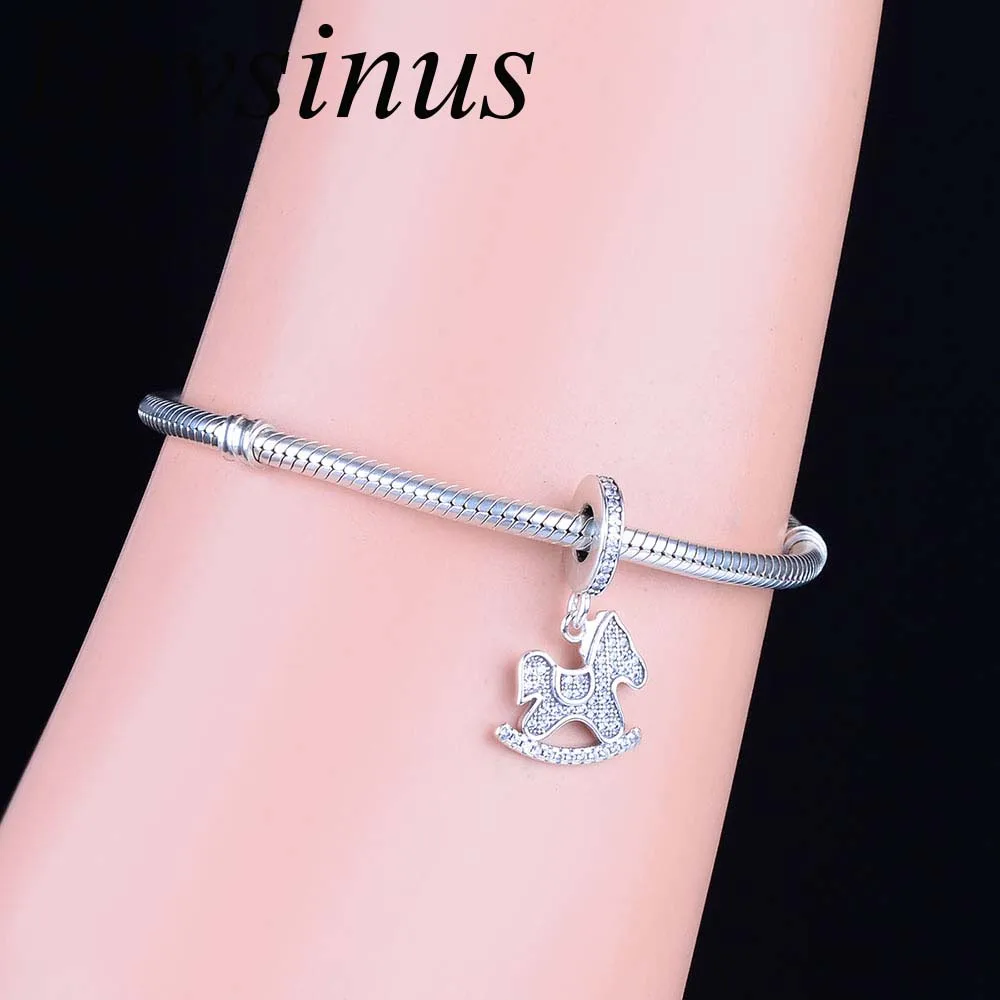 2019 летние реальные 925 стерлингового серебра Троянский конь талисман с