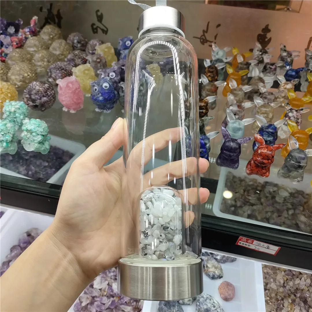Хит продаж бутылки с натуральным кристаллом эликсир камень для терапии Чайный