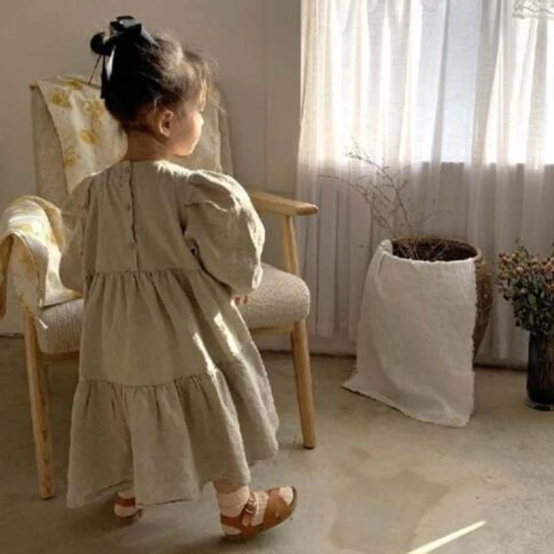 Повседневные детские платья-трапеции для девочек 1-6 лет платья принцессы новинка