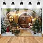 Фон для фотосъемки детей с изображением дерева, снега, камина, Рождества, зимы фоновая фотография Рождество