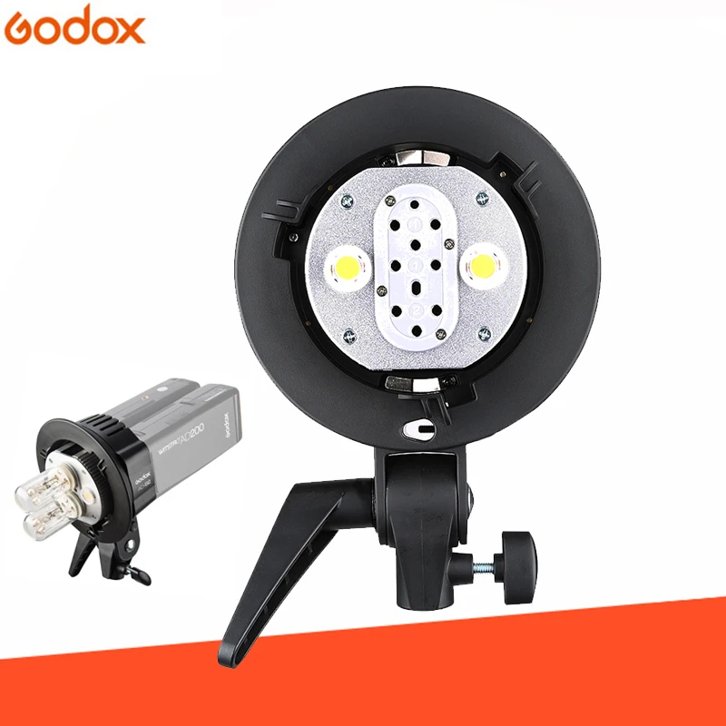 Godox WITSTRO AD B2 AD200 Dual Power Flash Head Bowens Mount Double Tube светильник Bracket for Speedlite|Аксессуары для - Фото №1