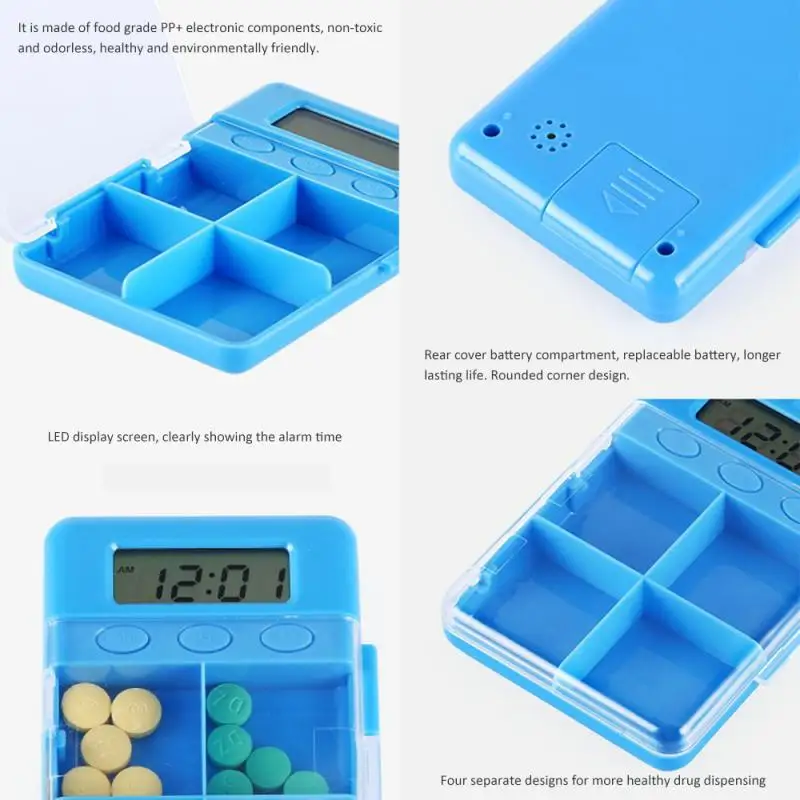 Интеллектуальная пластиковая коробка для хранения с 4 сетками электронные