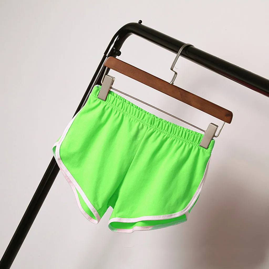 

2020 Women Gym Jogging Yoga Shorts Leggings Breathable Women's Yoga Short Sports Fitness Solid Color Thin Skinny Shorts #W