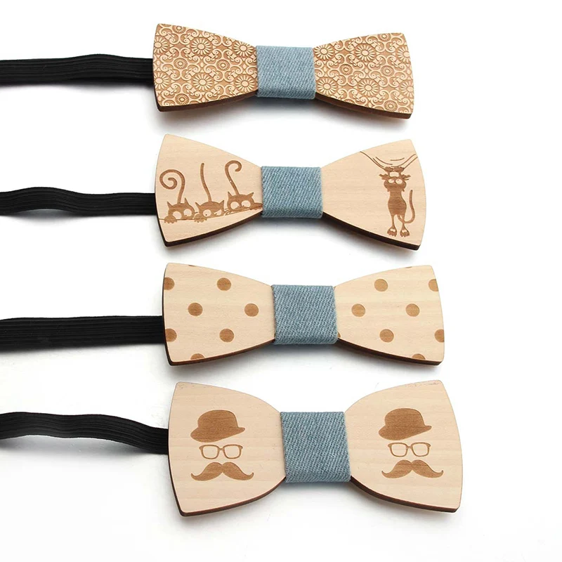 

Простой мужской галстук-бабочка в горошек, деловая одежда, галстук-бабочка, аксессуары для одежды, Мужской деревянный галстук-бабочка в цве...