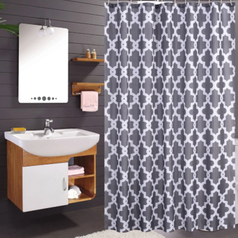 Водонепроницаемая Антистатическая занавеска для душа 100% полиэстер X см|Шторы