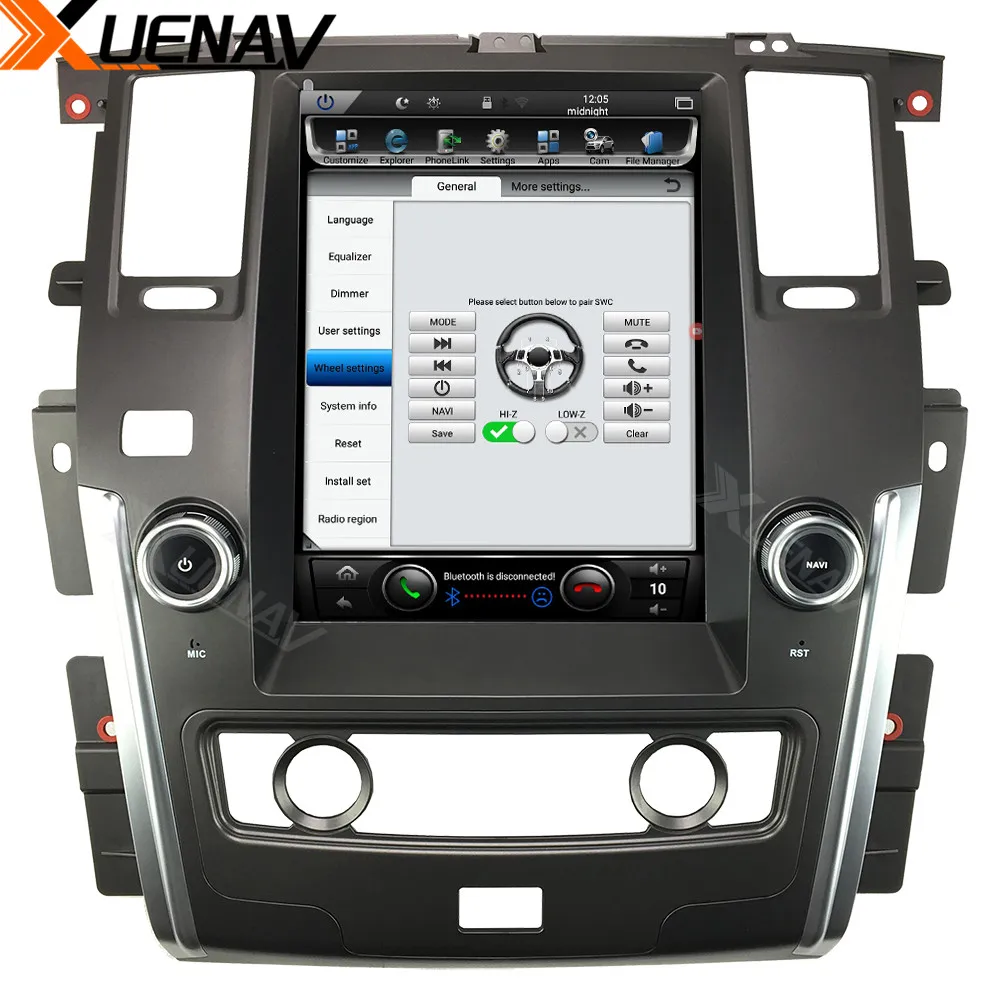 

XUENAV 12,1 ''2din Android -Nissan Patrol 2016-2019 GPS dvd
