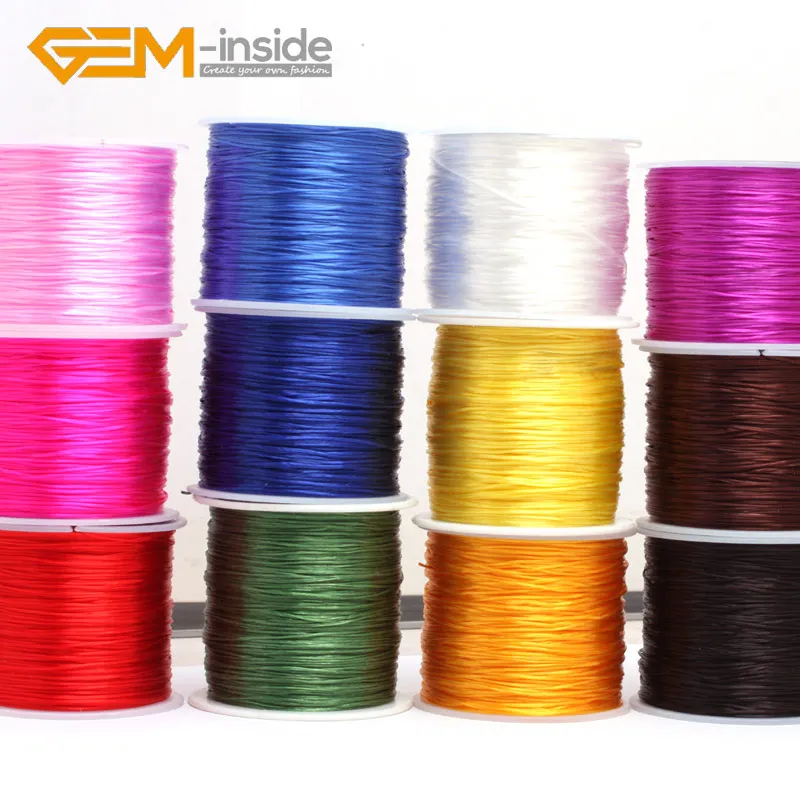 Шнур для бисероплетения эластичный шнур с кристаллами 12 цветов фурнитура