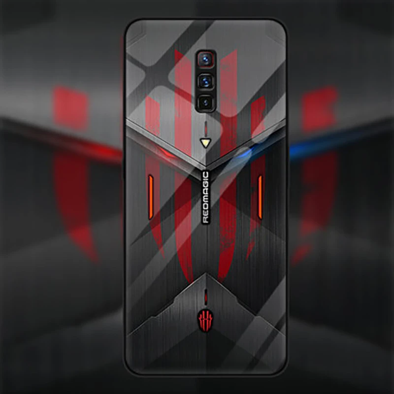 Жесткая задняя крышка из закаленного стекла для Nubia Red Magic 6 Чехол NX669J ZTE Pro телефона