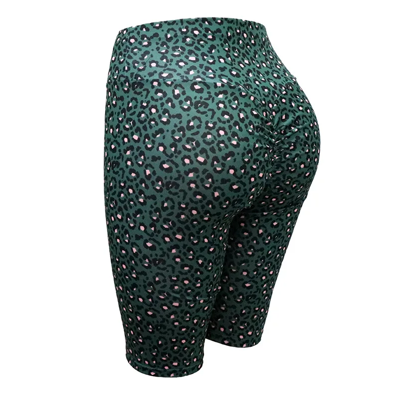 Новинка штаны для йоги с леопардовым принтом облегающие бедра женские
