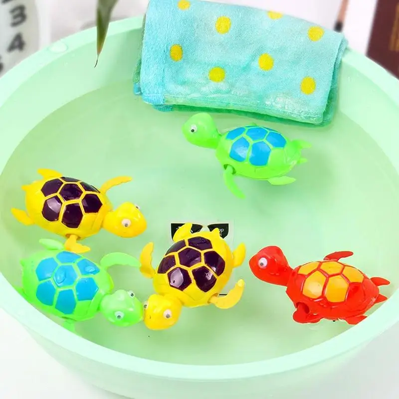 Baby Bath Toys Summer Swimming Bathing Play Water Clockwork Toy Cute Turtle Playing With Water Wound-up Chain Baby Swim Bath Toy