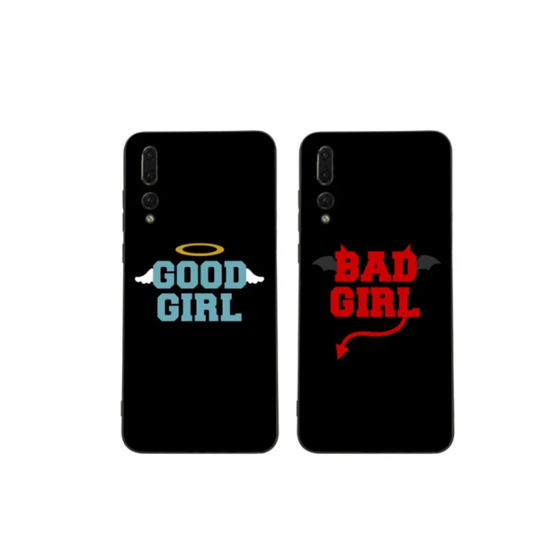 Чехол для телефона BFF good bad girl best friends для huawei P20 P30 Pro P20 lite P10 plus mate 10 lite 20 pro Honor view 10 Y7 Y9
