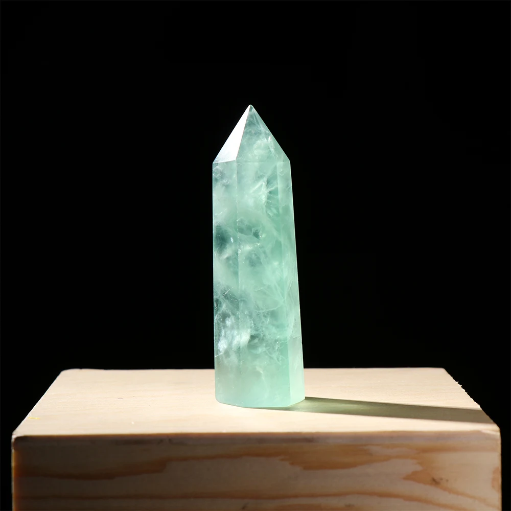 1 шт. Натуральная Зеленая фотолампа минеральное украшение Волшебная