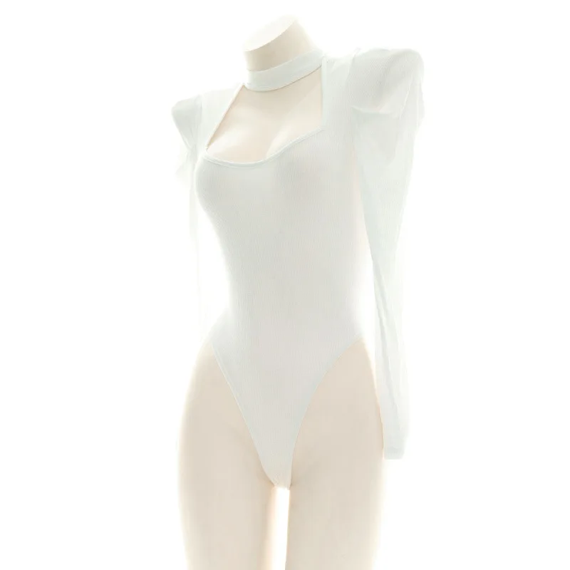 Японское милое женское нижнее белье боди комбинезон женская пижама с длинным