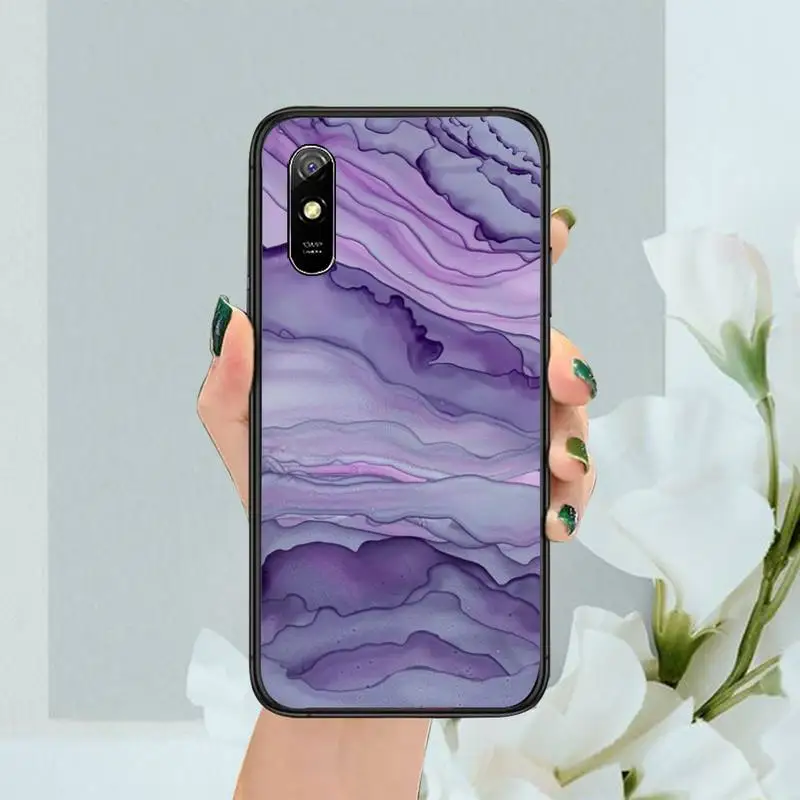 

Colored marble Phone Case For Xiaomi Redmi note6 8 9 pro 7a 8T 9S K20 4X