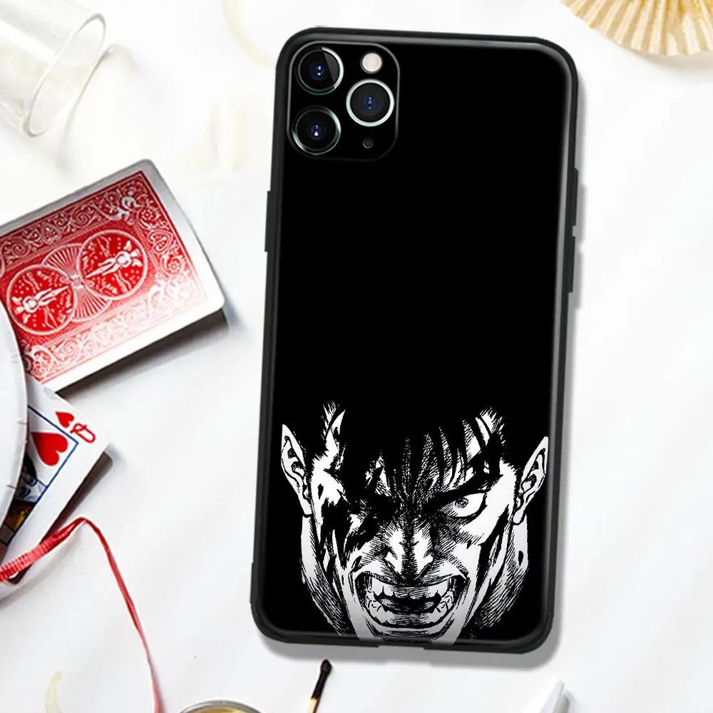 Силиконовый чехол Berserk для IPhone SE 6 7 8 Plus X XR XS 11 12 13 Mini Pro Max Sumsung