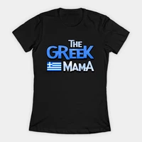 the greek mama greek flag womens t shirt