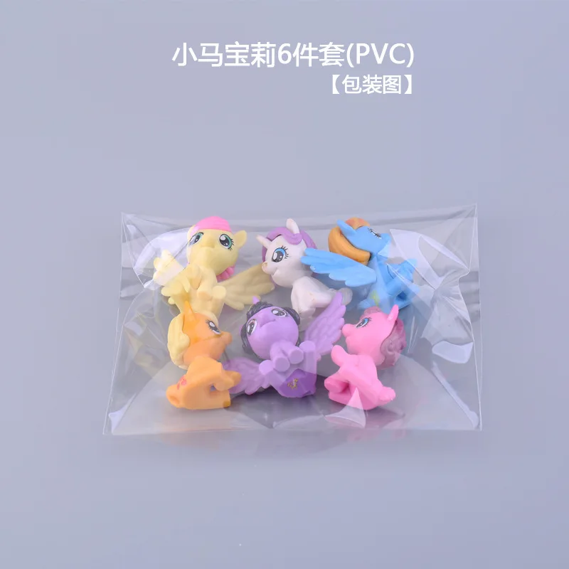 6 шт мультфильма Мой Маленький Пони для дня рождения торт украшения фигурки кукол