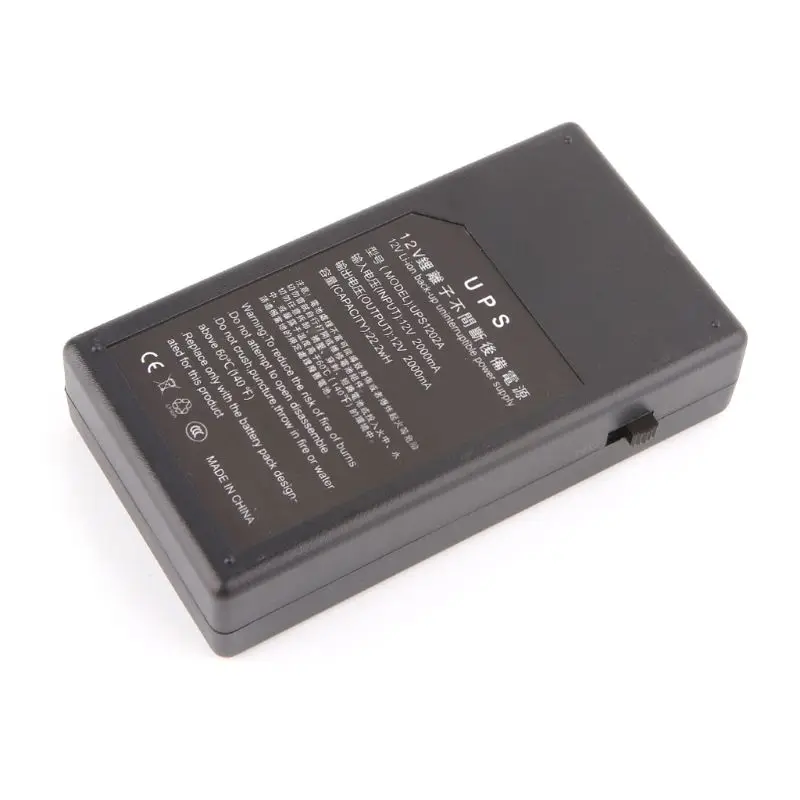 

2021 New 12V 2A 22.2W UPS Uninterrupted Backup Power Supply Mini Battery For Camera Router Electrical Equipment Drop Shipping