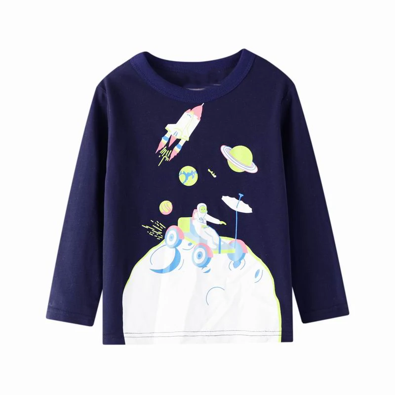 Детская футболка с длинным рукавом и рисунком экскаватора | Мать ребенок