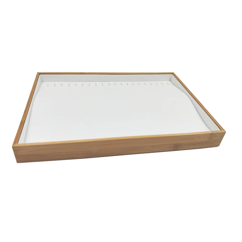 Подставка для ювелирных изделий из массива дерева и микрофибры подвесной