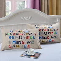 50x90cm letter love home cushion covers cotton linen black white pillow cover sofa bed nordic decorative pillow case