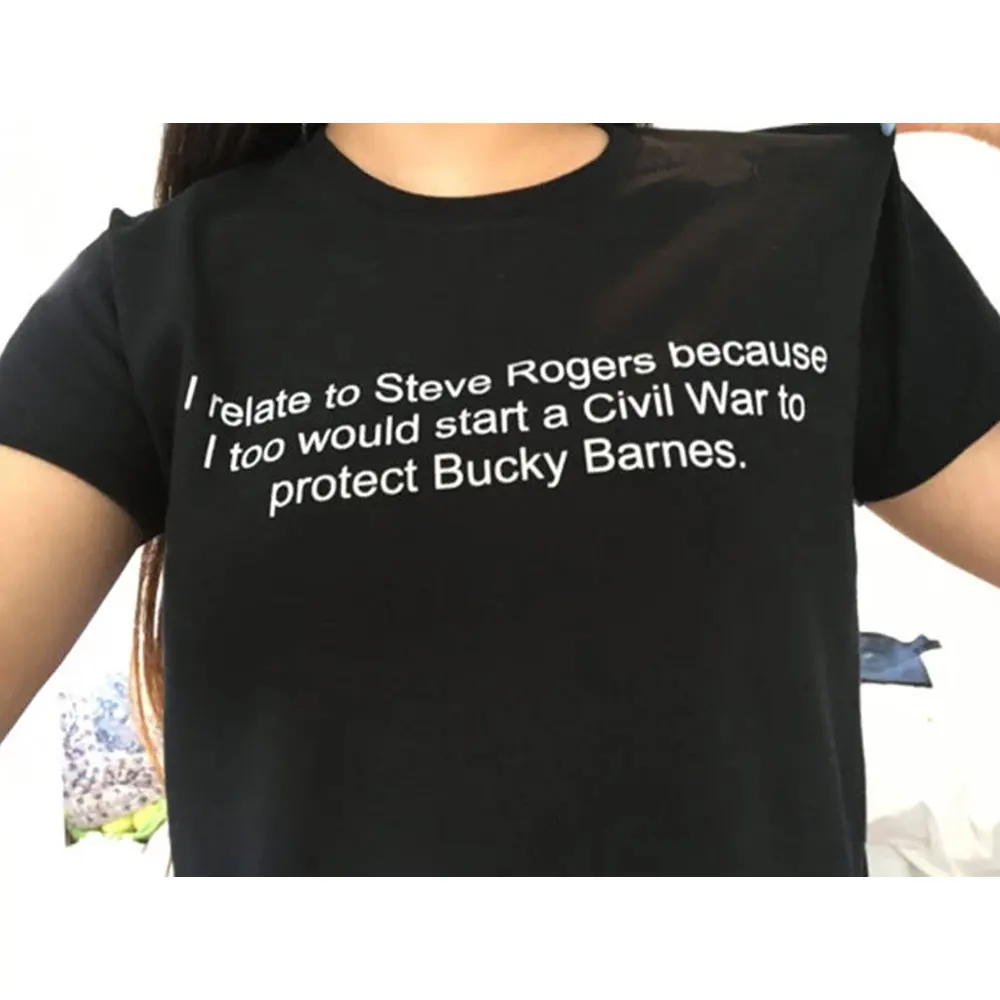 Футболка OKOUFEN Я связан с Стивом Роджерсом защита баки барне модная повседневная