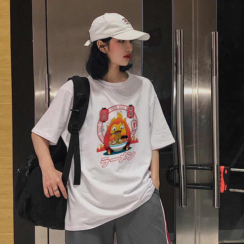 Новая женская футболка Harajuku, топ, Милая женская футболка с круглым вырезом, Корейская прямая почта, Панк принт, рубашка, одежда, странные вещи, готика