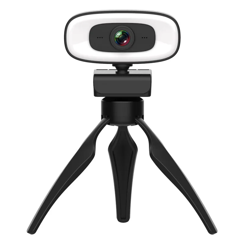 

Super Full HD 2K 4MP USB Computer PC Webcam Web Camera With Tripod and ring light For Video Calling Conference