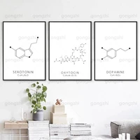 nordic canvas painting chemical elements wall art printing poster study bookstore living room modern hd decorative painting