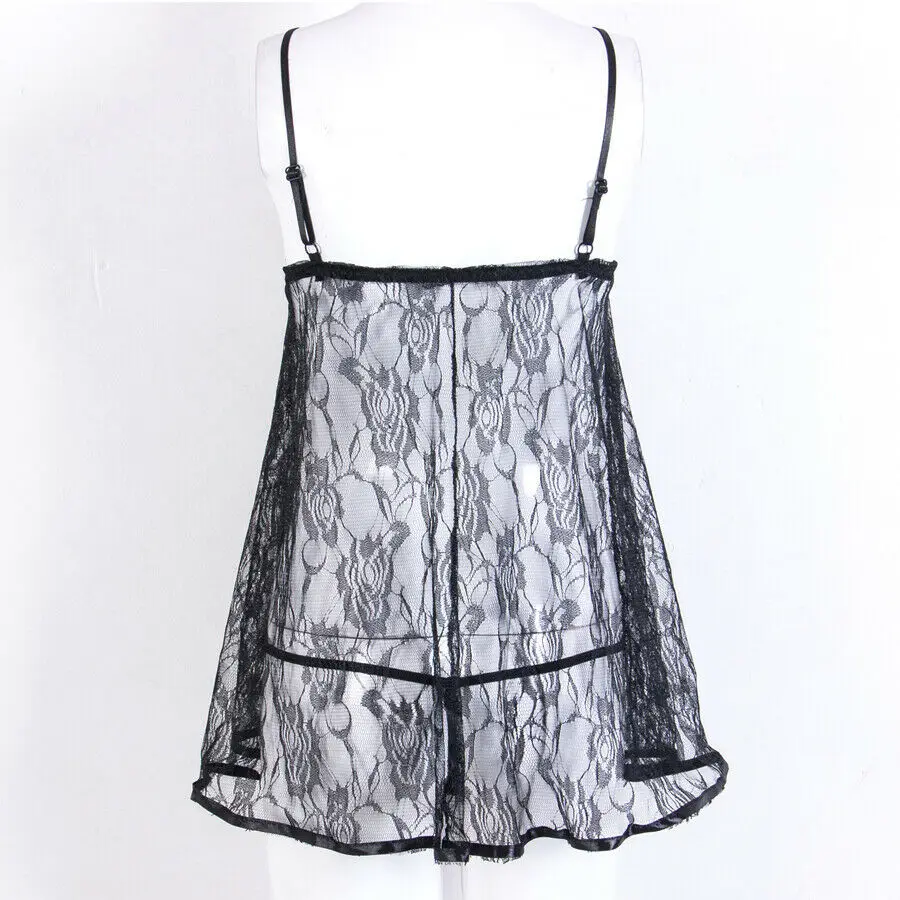 Сексуальные женские кружевные комбинации ночная рубашка пижама сорочка белье