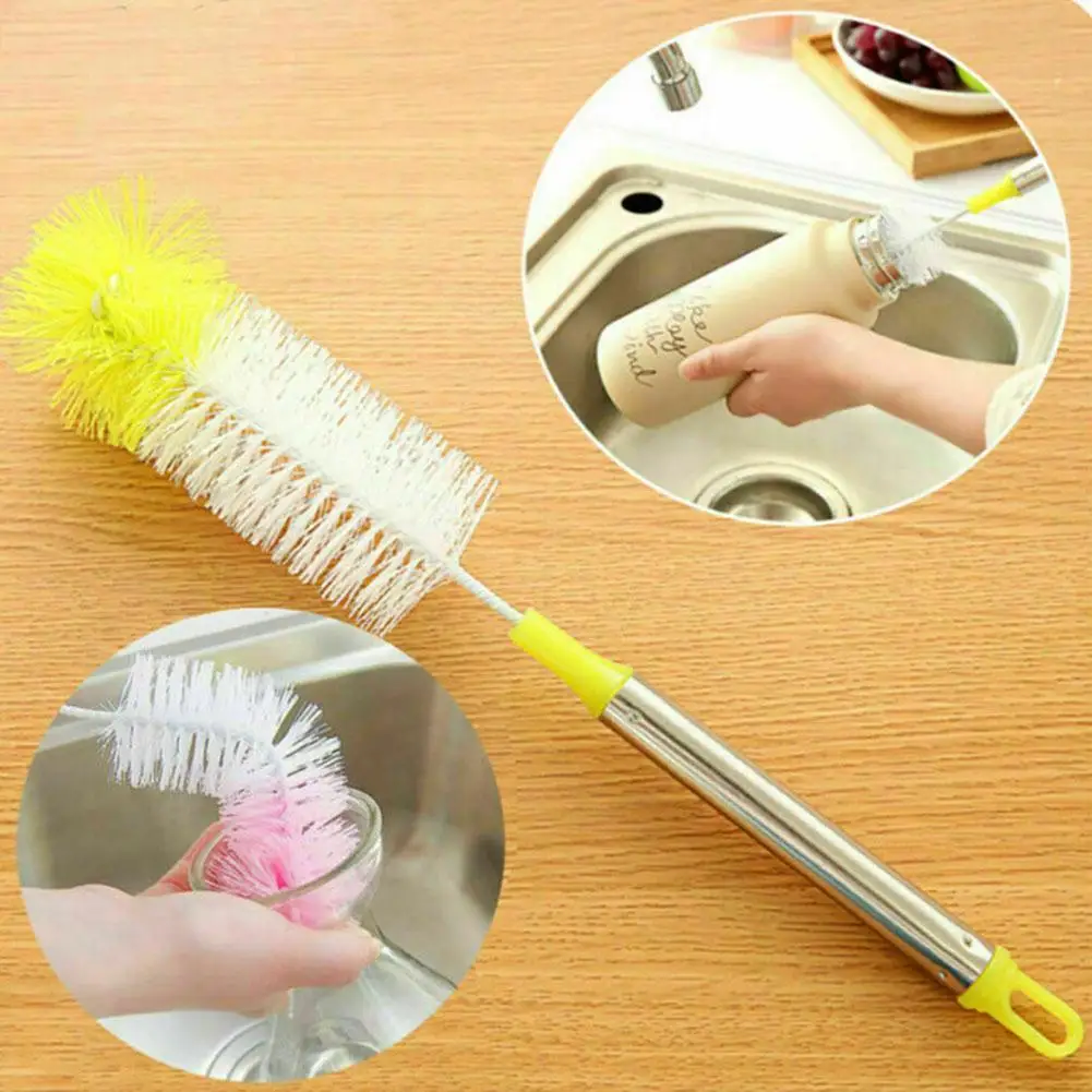 

1pc Cleaning Brush Long Handle Cup Brush Wineglass Bottle Coffe Tea Glass Cup Cleaning Brush for Home Kitchen Clean Accessories