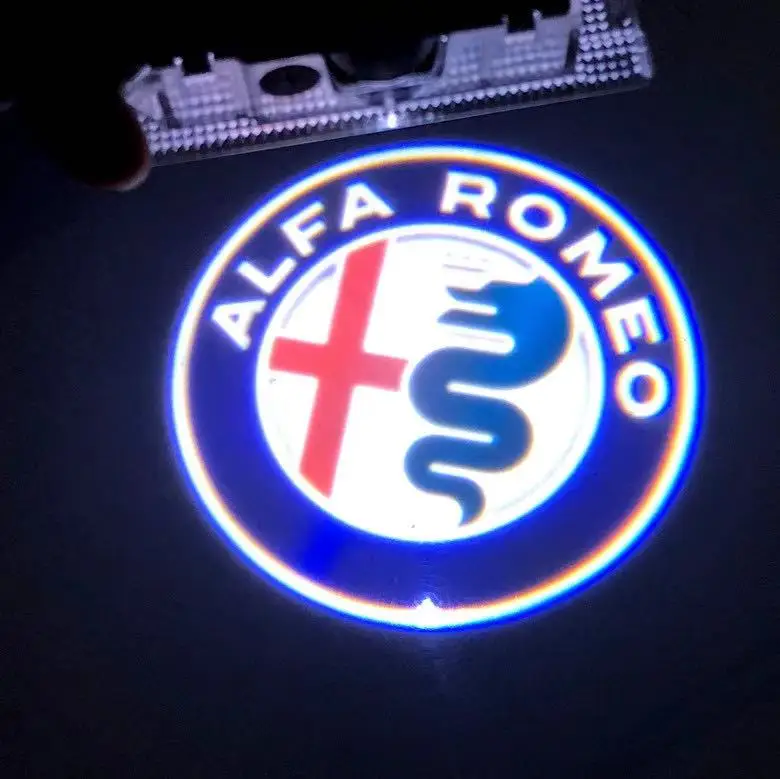 For Alfa Romeo Car Welcome Light Courtesy Door Logo for Giulietta 159 Giulia Mito Stelvio Brera projection | Автомобили и