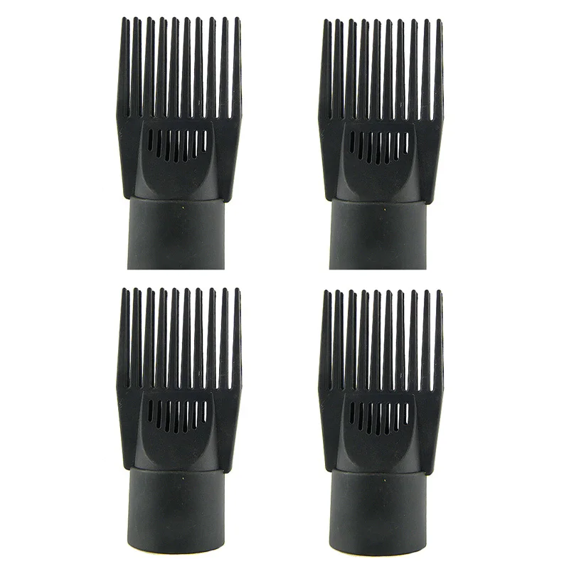 

4Pcs Hair Dryer Styling Straight Comb Nozzle Hairdressing Barber Replacement Blow Flat Drying Narrow Concentrator Poly Nozzles