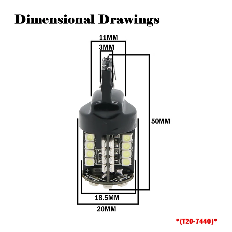 2 шт. Canbus BA15S/1156 P21W 44SMD Авто Светодиодные 1156 BA15s 1210 3528 задний стоп-сигнал поворота